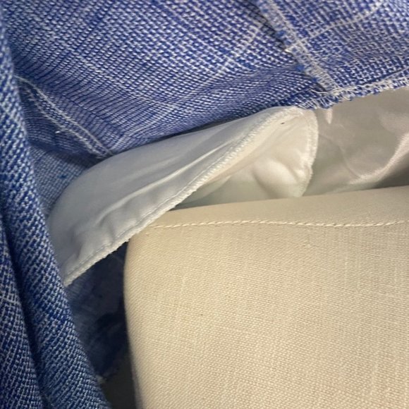 3/$30⭐️𝅺VINTAGE Blue Partially Lined Women’s One Button Blazer - Picture 4 of 8